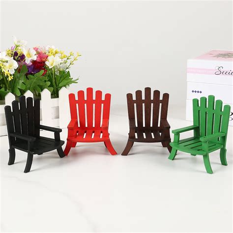 Hot Summer Sale,Beach Chair Wooden Crafts, Doll House Miniature Props ...