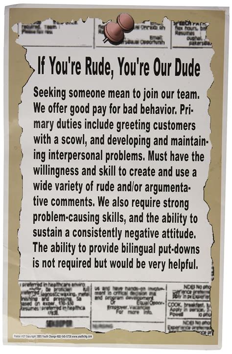 Poster #37 Incredible Poster Stops Student Disrespect, Rudeness ...