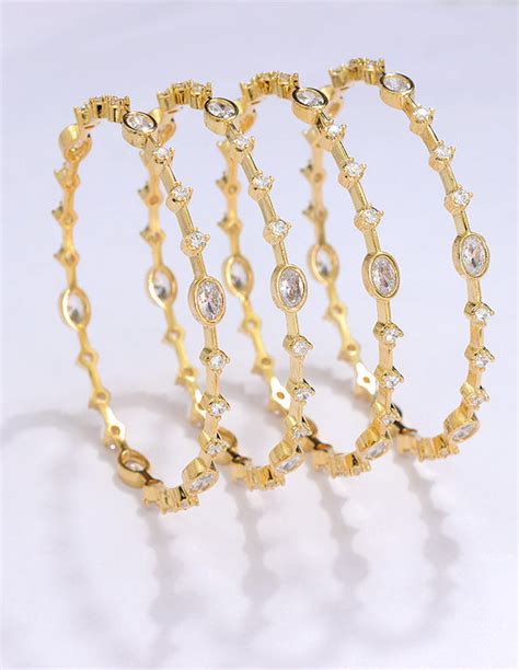 Stone Bangles Designs Online for Women | Buy Latest Bangles – Violet ...