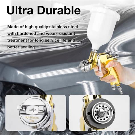 YUZES Professional Auto HVLP Spray Gun Kit - 1.3mm India | Ubuy