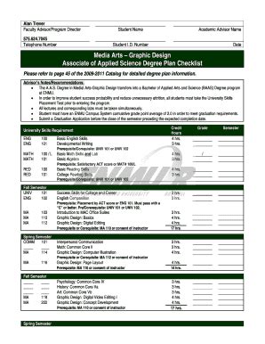 Fillable Online roswell enmu Graphic Design Associate of Applied ...