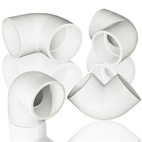 Buy 4pcs 1-1/2’’ PVC 90 Degree Elbow, 2 Way Right Angle PVC Pipe ...
