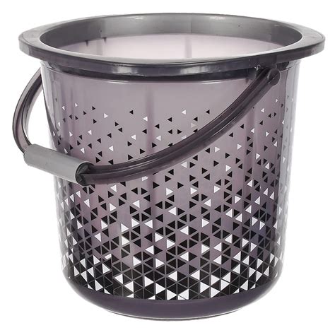 Kuber Industries Multiuses Tinted Print Plastic Bucket with Handle ...