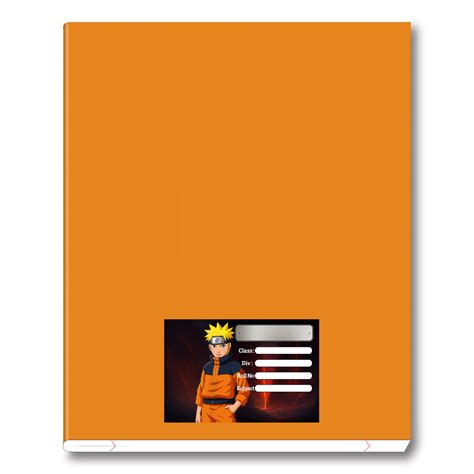 Smeeps Naruto School Label Sticker – 3.5 x 2 Inches Notebook Tag | Ani ...