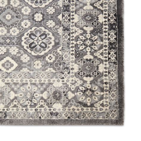 allen + roth Elisa 5 X 7 (ft) Gray Indoor Geometric Area Rug 2-227-451 ...