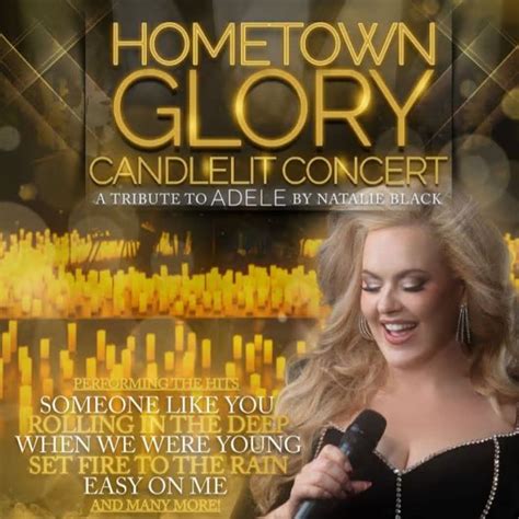 Hometown Glory Candlelit Concert - A Tribute to Adele by Natalie Black ...