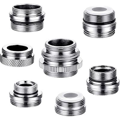 Hotop 7 Pieces Faucet Adapter Kit, Brass Aerator India | Ubuy