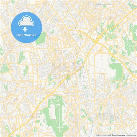 Printable Street Map Of Yamato, Japan – HEBSTREITS