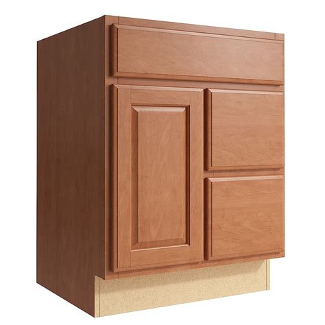 KraftMaid Momentum Settler 24-in Hazelnut Bathroom Vanity Cabinet in ...
