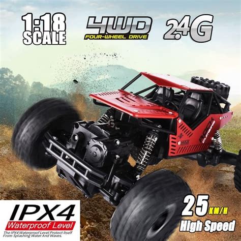 MiniBazaarr Rock Rover RC Car 1:16 4WD 2.4GHz Remote Control /Crawler ...