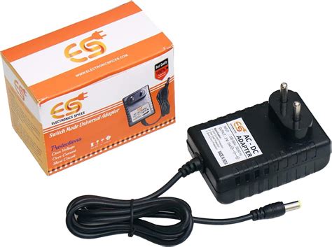 Electronic Spices 5v 1.5a Dc Power Supply Adapter with 5.5mm X 2.5mm ...