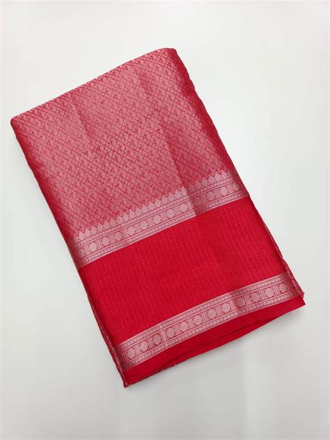 FANCY CHANDERI BROCADE SAREE – B S CHANNABASAPPA & SONS