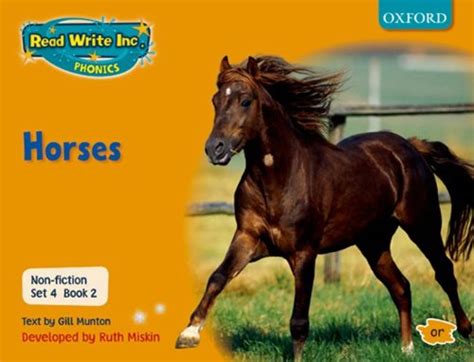 Read Write Inc. Phonics: RWI Non-Fiction Set 4 (Orange): Horses - Book ...
