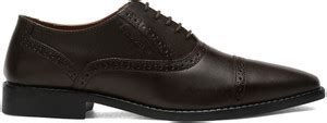LOUIS STITCH Mens Brunette Brown Italian Leather Oxford Formal Lace Up ...