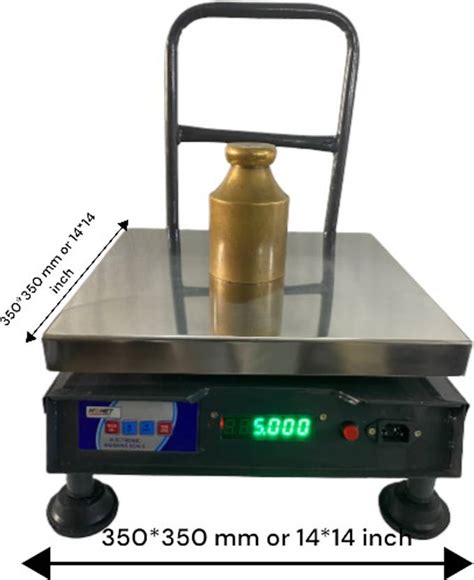 monet PORTABLE KISSAN/CHICKEN 350* 350 MM SS PAN 100 KG Weighing Scale ...