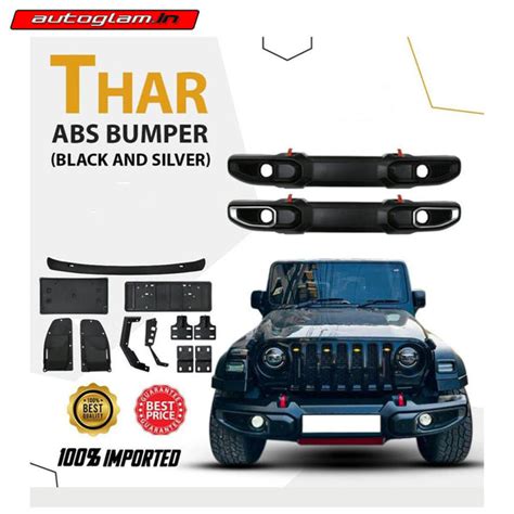 Mahindra Thar 2020 Onwards Front Nudge Guard Two Different Colors | AG ...