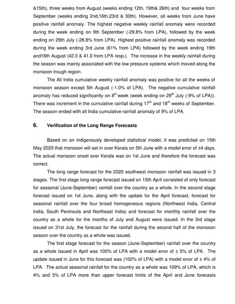 End of Season Monsoon Report