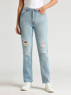 Buy Pepe Jeans Mary Straight Fit High Waist Jeans Online