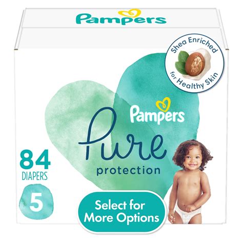 Pampers Pure Protection Natural Diapers, 84 Count (Select for More ...
