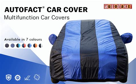 Autofact Car Body Cover with Mirror Pockets Compatible for Maruti Wagon ...