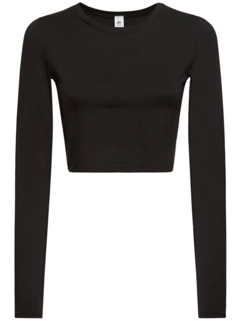 Alosoft finesse long sleeve tech t-shirt - Alo Yoga - Women | Luisaviaroma