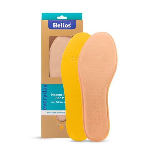 Helios Masseur Insole for Men – Trim to Fit Size 6-11 – Anti-Fatigue ...
