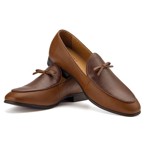 JITAI Mens Loafers Shoes Faux Leather Mens Dress Loafer Shoes Slip-on ...