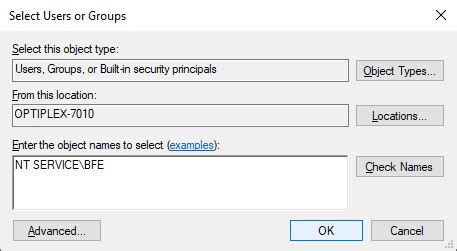 Image result for Base Filtering Engine Error 0X80320009