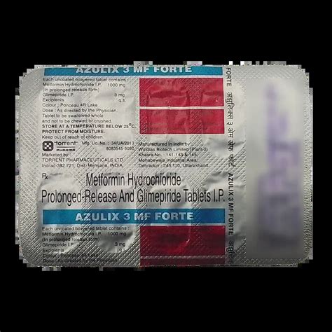 AZULIX 3MF FORTE TABLET 10'S Price, Uses, Side Effects & Substitutes ...