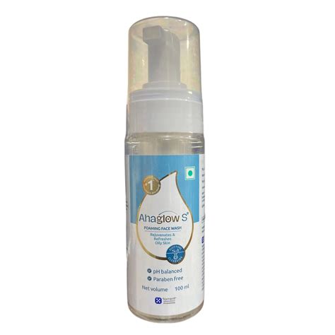 Ahaglow S Foaming Face Wash, 100ml Online : ClickOnCare.com