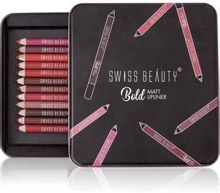 SWISS BEAUTY Bold Matte Lipliner Pack Of 12 PCS - Price in India, Buy ...