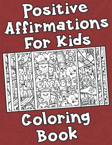 Buy Positive Affirmations for Kids: 40 Encouraging Statements Coloring ...