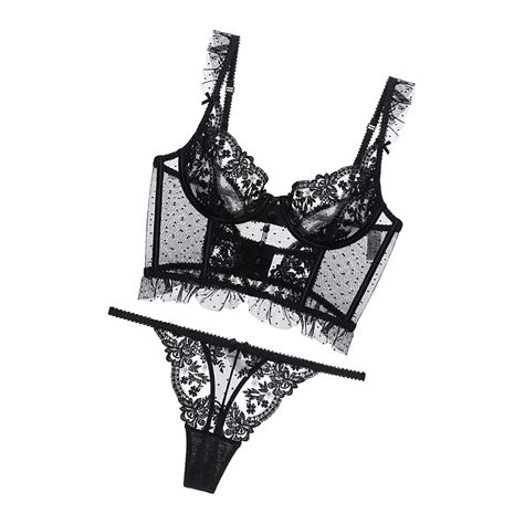 ⚡️Buy Maxbell Women Lingerie Set Lace Transparent Bra Panty Sets ...