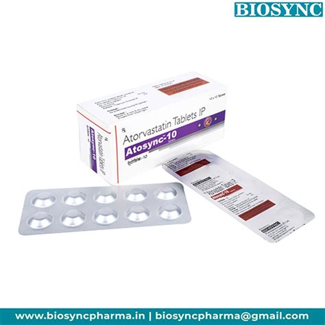 Atosync 10 - Atorvastatin Tablets IP - Biosync Pharmaceuticals Pvt Ltd