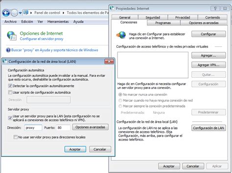 Configuración de proxy | Criterium Software y Servicios
