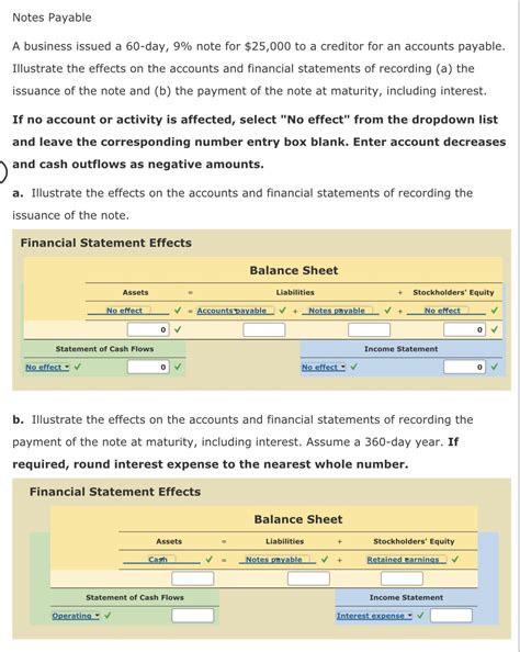 Solved Notes Payable A business issued a 60 -day, 9% note | Chegg.com