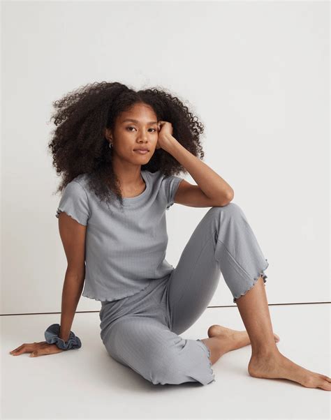 Pointelle Baby Tee Pajama Set | Madewell