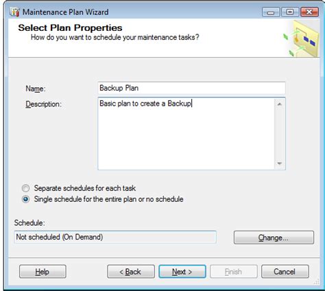 Creating Maintenance Plans in SQL Server 2005/2008 R2