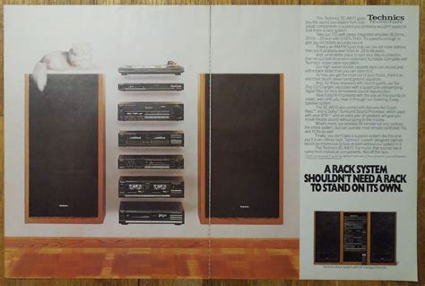 1986 TECHNICS SC-A870 Stereo Component Rack System 2 Page Magazine Ad | eBay