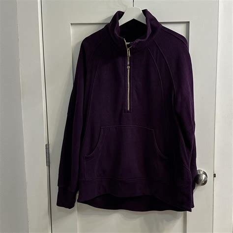 Lululemon Scuba Oversized Funnel Neck Half Zip Long... | Depop
