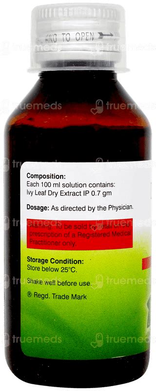 Prospan Syrup 100 Ml - Uses, Side Effects, Dosage, Price | Truemeds