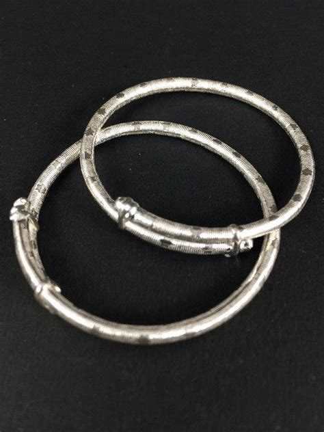 Silver Baby Bangles online for new born | Silver Gifts Silver Linings ...