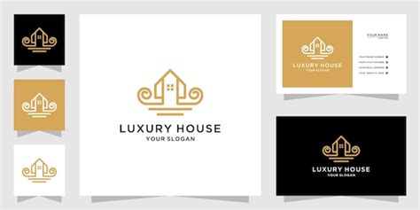Residential Real Estate Minimalist Minimalist Vector Art