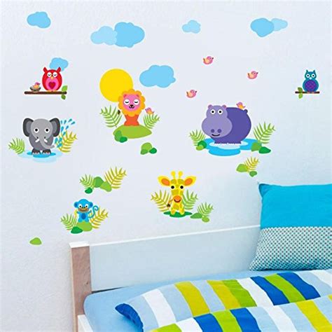 Buy Sticker Studio Super Animal Wall Sticker & Decal (PVC Vinyl,Surface ...