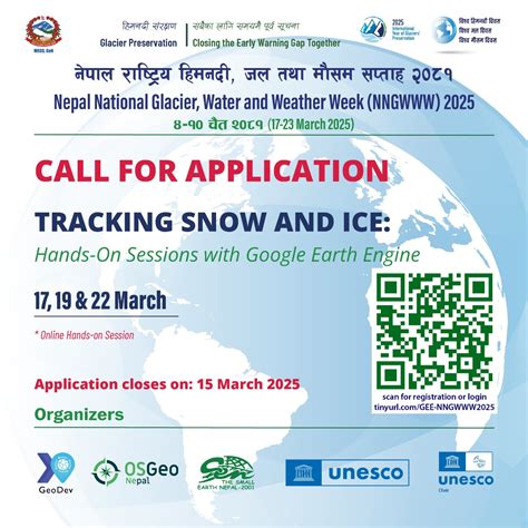 [Closed] Tracking Snow and Ice: Hands-On Sessions on Google Earth Engine – The Small Earth Nepal