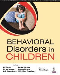 BEHAVIORAL DISORDERS IN CHILDREN 1/E by BD GUPTA – DNAMART.IN