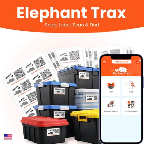 Elephant Trax QR Labels: Premium Durability | Smart Inventory & Storage ...