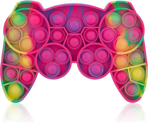 Buy Iqimott Game Controller Pop Fidget Toy, Gamepad Handle Shape Tie ...