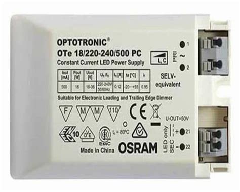 Optotronic PC Driver - Osram Optotronic OTe 18/220-240/450 PC Driver ...
