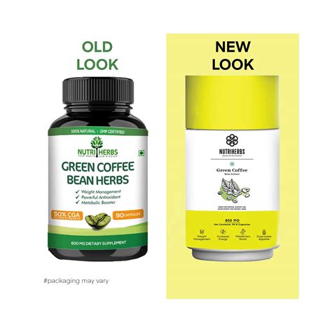 Nutriherbs Green Coffee Bean Herbs 90 Capsules - Cureka